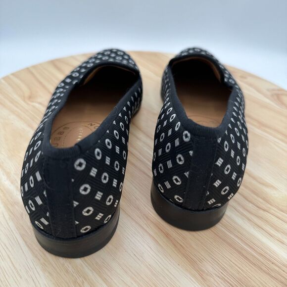 Stubbs and Wooten Loafer Shoes Womens 6 Black Genuine Leather Slip On Preppy - Picture 3 of 7